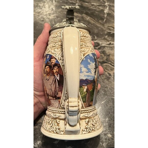 1998 Anheuser Busch Collector’s Club Membership Stein Mug CB7 Old World Heritage - Picture 5 of 8